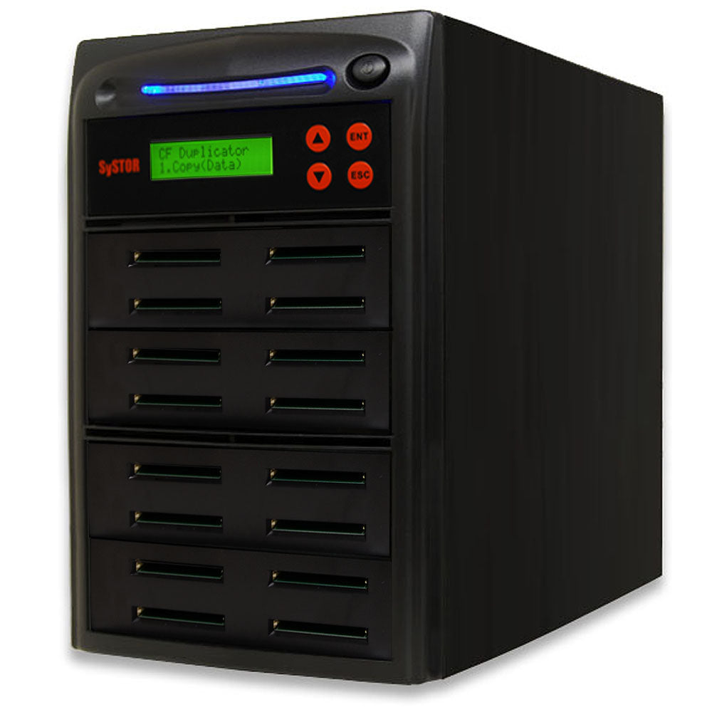 Systor 1 to 15 Compact Flash CF Duplicator & Sanitizer - SYS-CFD-15 - Duplicator Depot