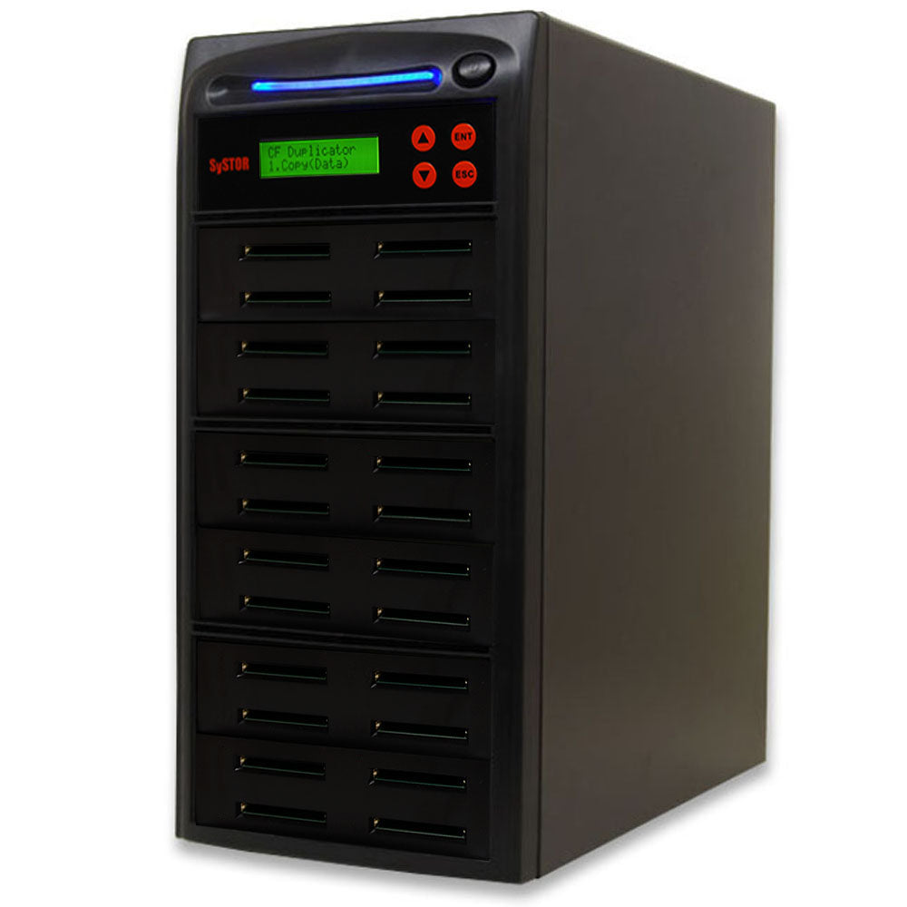 Systor 1 to 23 Compact Flash CF Duplicator & Sanitizer - SYS-CFD-23 - Duplicator Depot