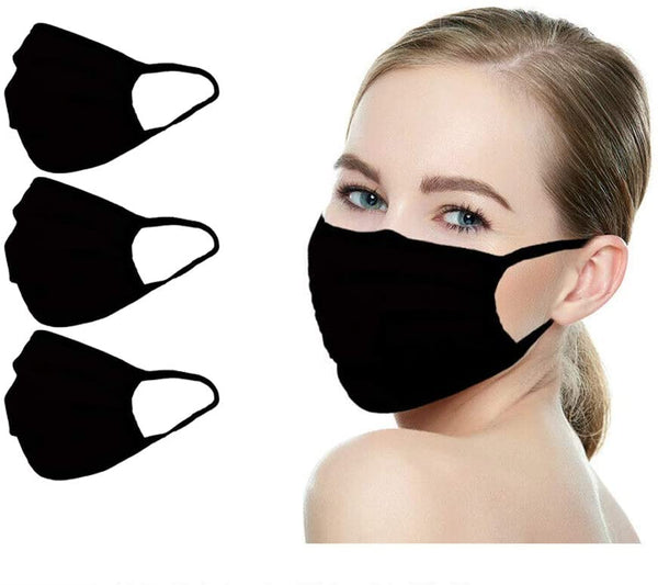 (IN STOCK) MADE IN USA Washable Reusable Anti-dust Cloth Face Mask Double Layer Covering, (5 Pack)