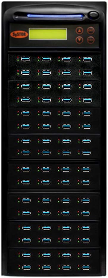 Systor 1 to 63 USB Duplicator & Eraser, Up To 9GB/Min - SYS-USB30150-63