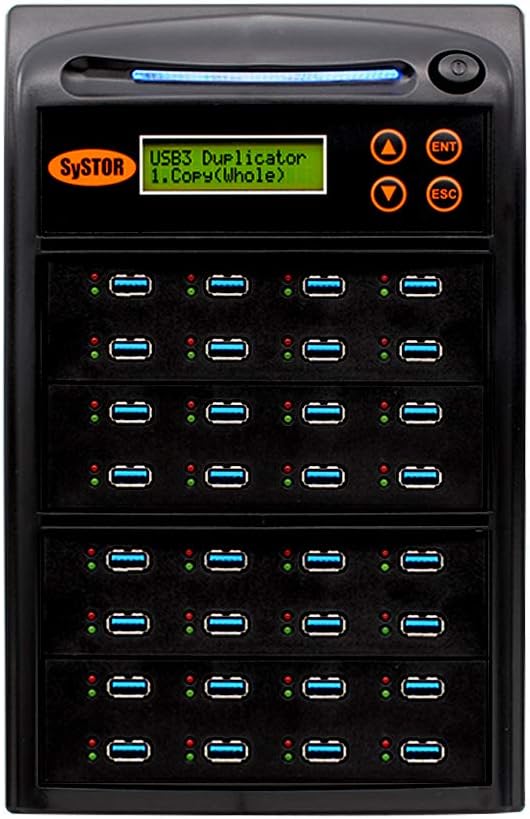 Systor 1 to 31 USB Duplicator & Eraser, Up To 9GB/Min - SYS-USB30150-31