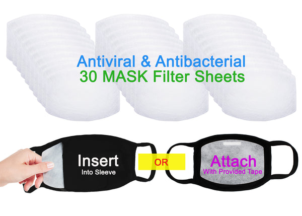 Amba7 MADE IN USA Reusable Breathable Cloth Face Mask - Machine Washable, Non-Surgical Double Layer Anti-Dust Protection, Unisex - For Home, Office, Travel, Camping or Cycling (PURPLE 3-Pack With Filters (30 PCS)) In Stock