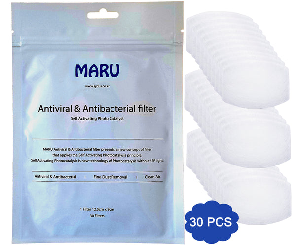 Amba7 Washable Reusable Anti-dust Cotton Cloth Face Mask Double Layer Covering 3 Pack With Filters (30 PCS) - in Stock USA Seller