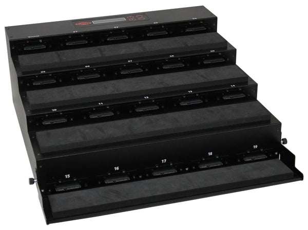 Systor 1 to 19 SATA 300MB/S Flatbed Solid State Drive (SSD) Duplicator & Sanitizer (SYS19-SSD-SATA2) - Duplicator Depot