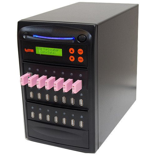 Systor 1 to 20 Multiple USB Thumb Drive Duplicator & Sanitizer (up to 2GB Per Minute) - SYS-USBD-20 - Duplicator Depot