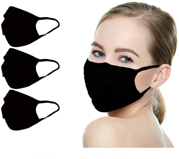 (IN STOCK) MADE IN USA Washable Reusable Anti-dust Cloth Face Mask Protection Double Layer Covering 5 Pack With Filters (30 PCS)