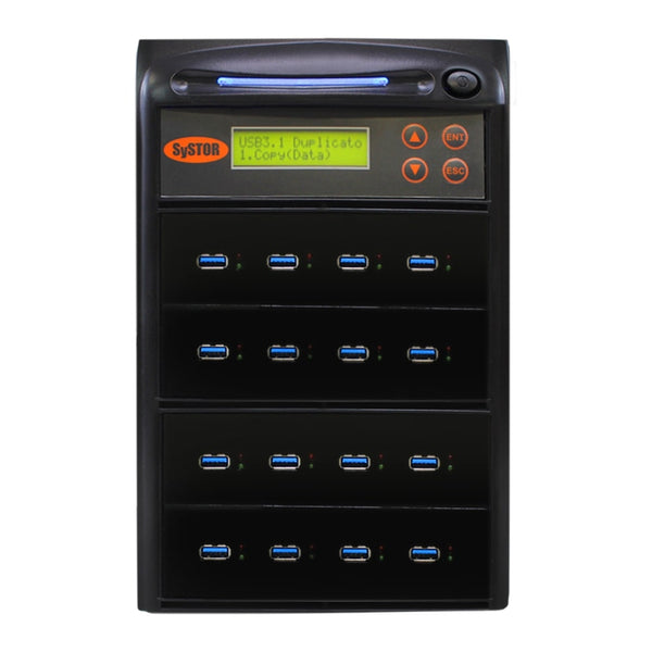 Systor 1:15 USB 3.1 300MB/s Flash Drive Duplicator - (SYS-USB30-15) - Up to 18GB per minute - Duplicator Depot