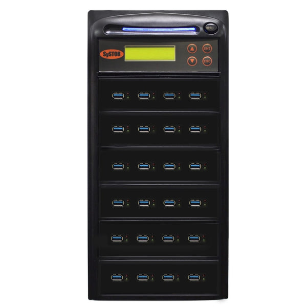 Systor 1:23 USB 3.1 300MB/s Flash Drive Duplicator - (SYS-USB30-23) - Up to 18GB per minute - Duplicator Depot