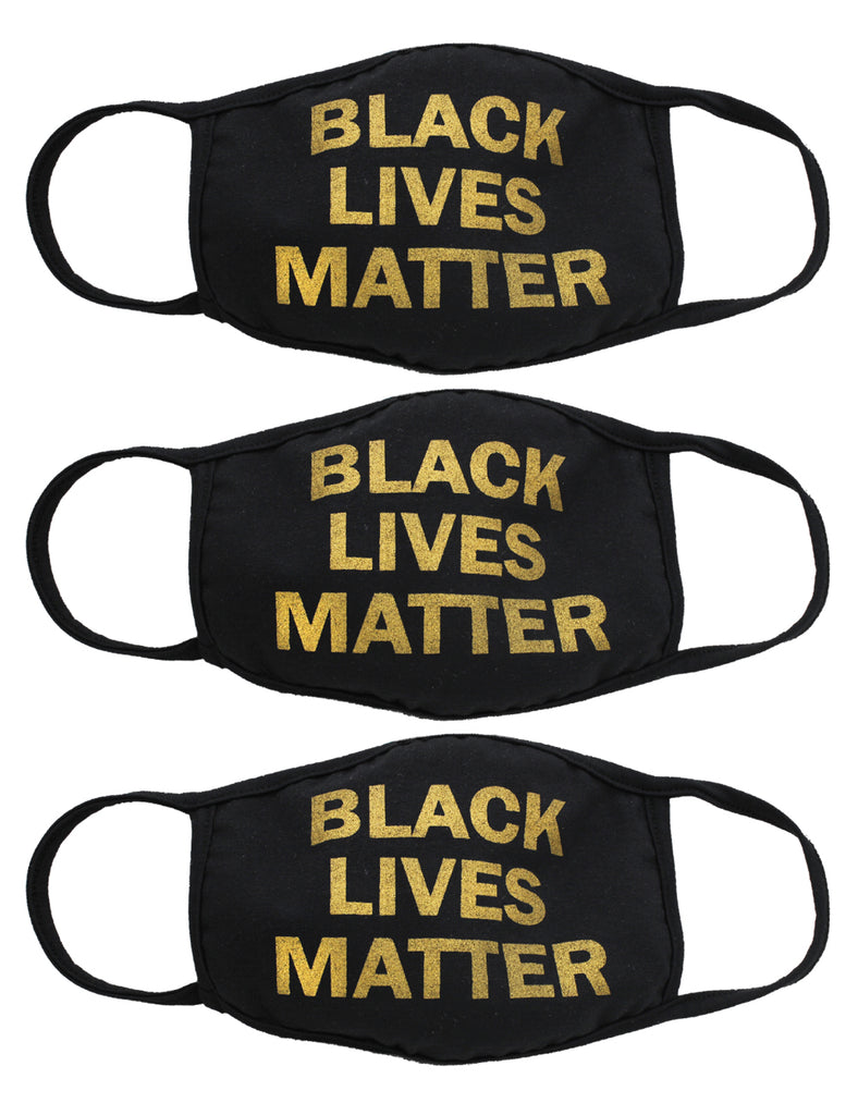 Amba7 Black Lives Matter  Reusable Breathable Cloth Face Mask MADE IN USA  - Machine Washable, Non-Surgical Double Layer Anti-Dust Protection, Unisex - For Home, Office, Camping  -3 Pack In Stock