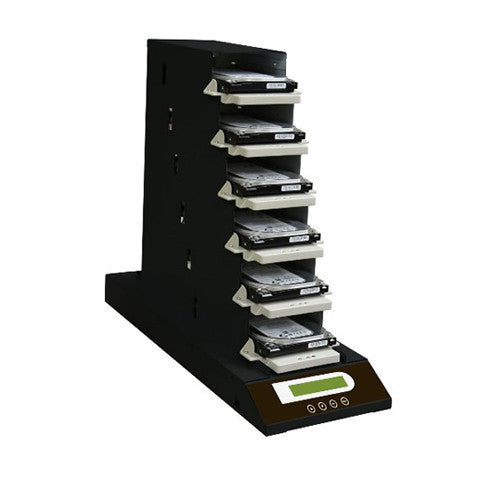 SySTOR 1: 5 Expandable SATA Hard Disk Drive Daisy Chain Duplicator / Copier / Sanitizer / Eraser (138MB/sec) (5HDD-DC) - Duplicator Depot