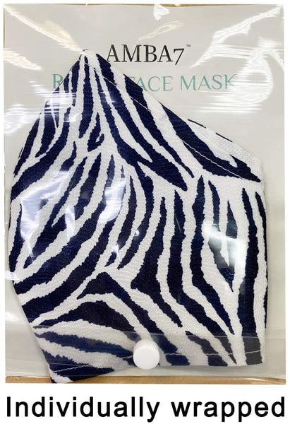 Amba7 Washable Reusable Breathable Cloth Face Mask - Machine Washable Double Layer Protection, Unisex (US In stock) (3pc - Woven Series Mask with 30 PCS Filter)