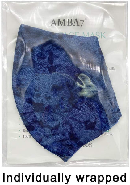 Amba7 Washable Reusable Breathable Cloth Face Mask - Machine Washable Double Layer Protection, Unisex (US In stock) (3pc - Woven Series Mask with 30 PCS Filter)