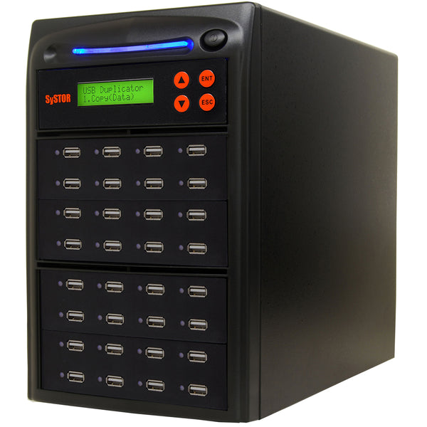 Systor 1 to 31 USB Duplicator & Sanitizer 2GB/Min - Standalone Multiple Flash Memory Copier & Storage Drive Eraser, Speeds Up to 33MB/Sec (SYS-USBD-31)