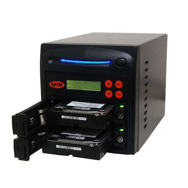 SySTOR 1:1 SATA Hard Disk Drive / Solid State Drive (HDD/SSD) Clone Duplicator/Sanitizer - High Speed (300MB/sec) (SYS301EL) - Duplicator Depot