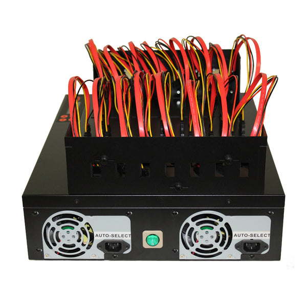 Systor 1 to 15 SATA 300MB/S Flatbed Hard Disk Drive / Solid State Drive (HDD/SSD) Duplicator & Sanitizer (SYS15HDD-SATA2) - Duplicator Depot