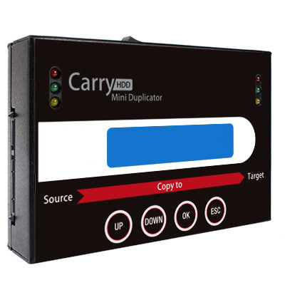 Portable Mini Carry SATA Hard Disk Drive / Solid State Drive (HDD/SSD) Clone Duplicator - 120MB/sec - Duplicator Depot