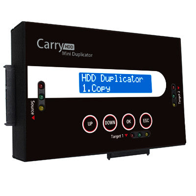 Portable Mini Carry SATA Hard Disk Drive / Solid State Drive (HDD/SSD) Clone Duplicator - 120MB/sec - Duplicator Depot
