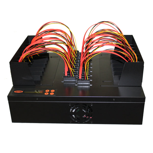 Systor 1 to 15 SATA 300MB/S Flatbed Hard Disk Drive / Solid State Drive (HDD/SSD) Duplicator & Sanitizer (SYS15HDD-SATA2) - Duplicator Depot