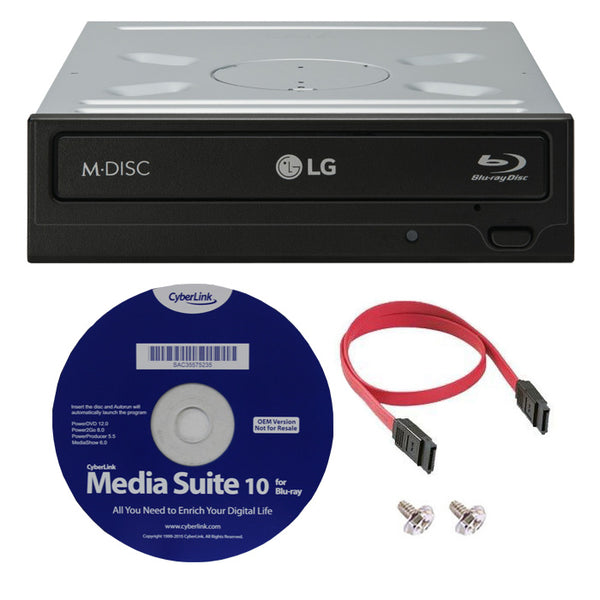 LG WH16NS40K 16X Super Multi Internal Blu-ray BDXL DVD CD M-Disc Burner Drive with 3D Playback - Duplicator Depot