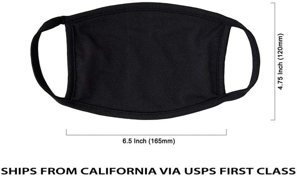 Amba7 MADE IN USA Reusable Breathable Cloth Face Mask - Machine Washable, Non-Surgical Double Layer Anti-Dust Protection, Unisex - For Home, Office, Travel, Camping, or Cycling - 3 Pack (In Stock)