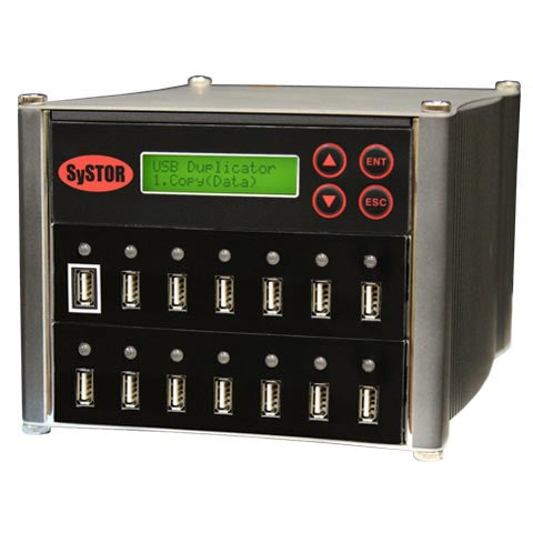 Systor 1 to 13 Multiple USB Thumb Drive Duplicator & Sanitizer (up to 2GB Per Minute) - SYS-USBD-13 - Duplicator Depot